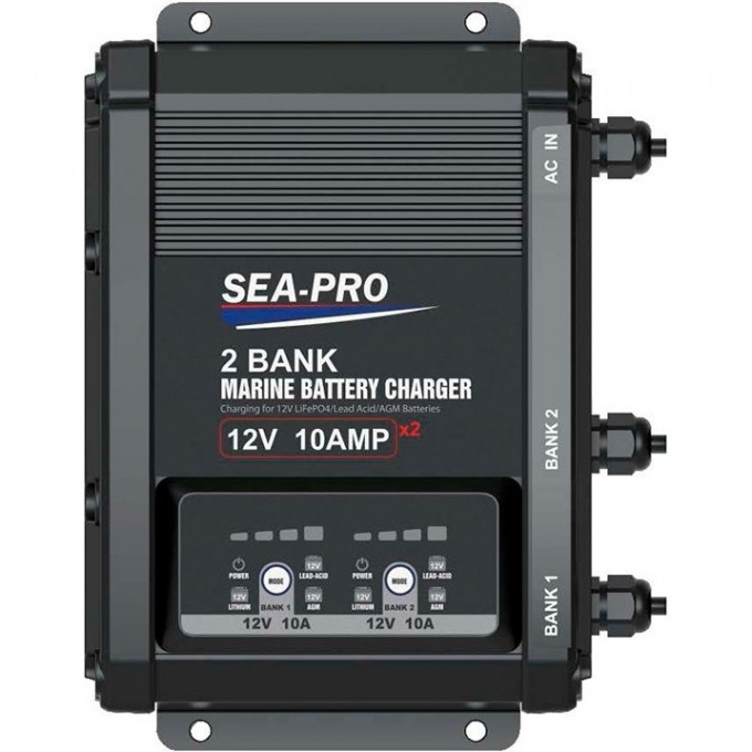 Зарядное устройство SEA-PRO 2х12В AGM/LEAD-ACID/LiFePo4 TE4-0325F