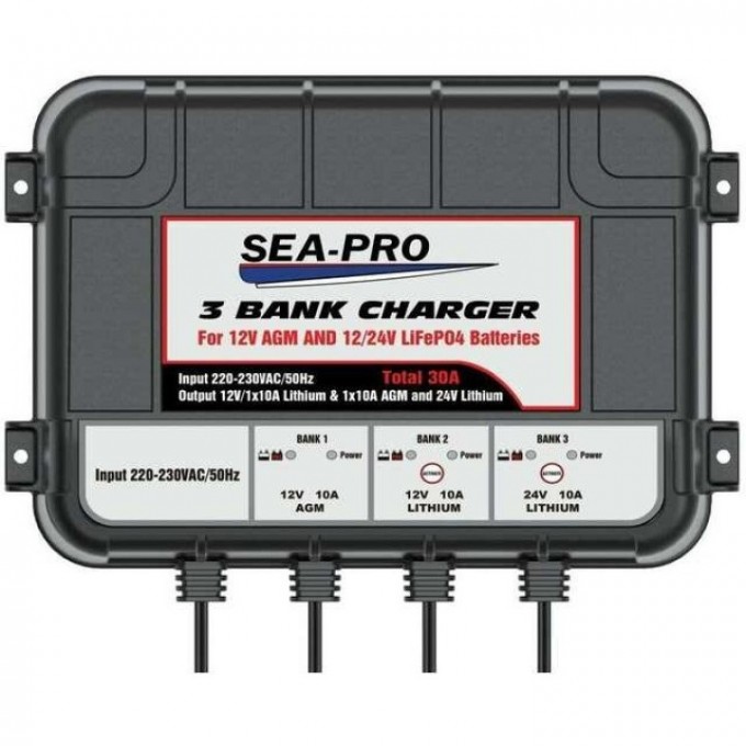 Зарядное устройство SEA-PRO ТЕ4-0287 3х12В LiFePo4 TE4-0287