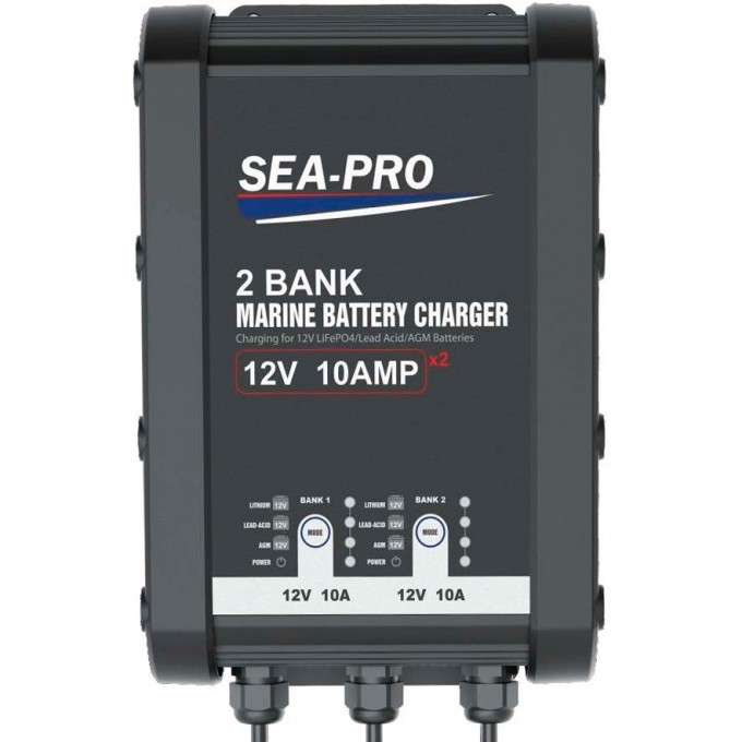 Зарядное устройство SEA-PRO TE4-0333А 2х12В AGM, LEAD-ACID, LiFePo4 TE4-0333A