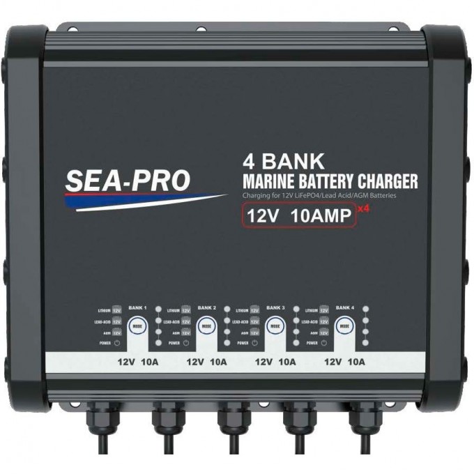Зарядное устройство SEA-PRO ТЕ4-0333С 4х12В AGM, LEAD-ACID, LiFePo4 TE4-0333C